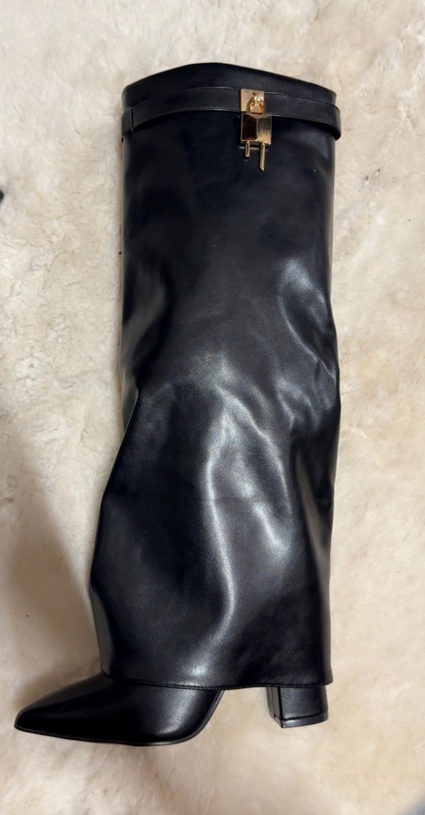 Black Lock High Boot
