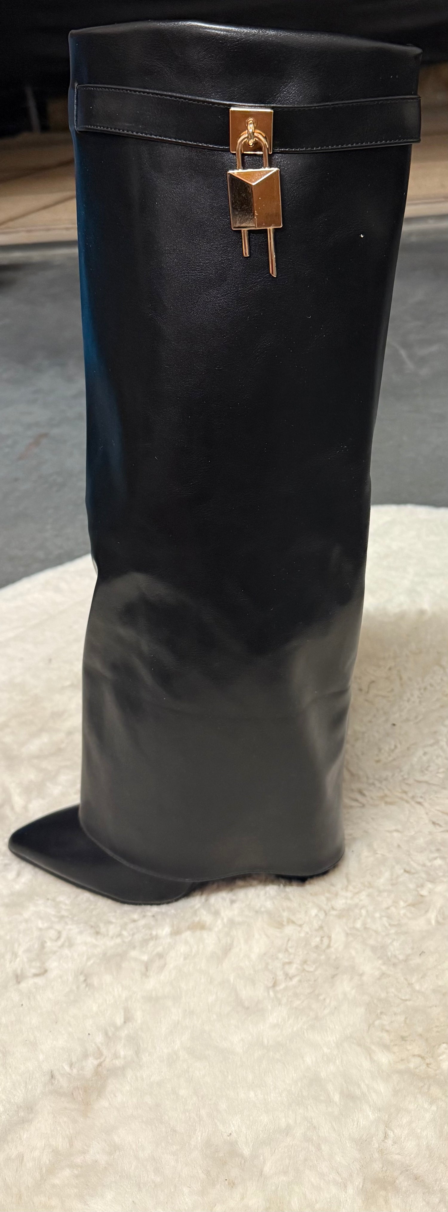 Black Lock High Boot