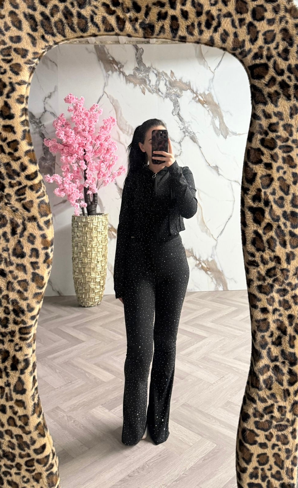 Glitter sport set black