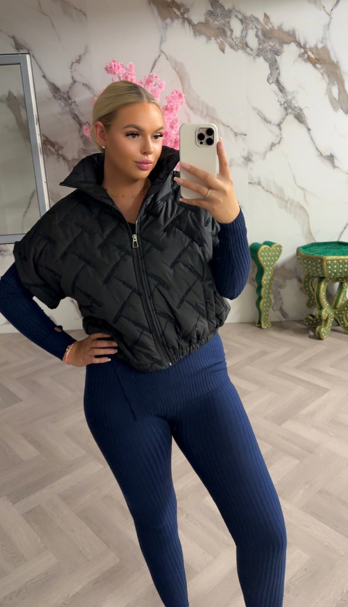 Cropped bodywarmer